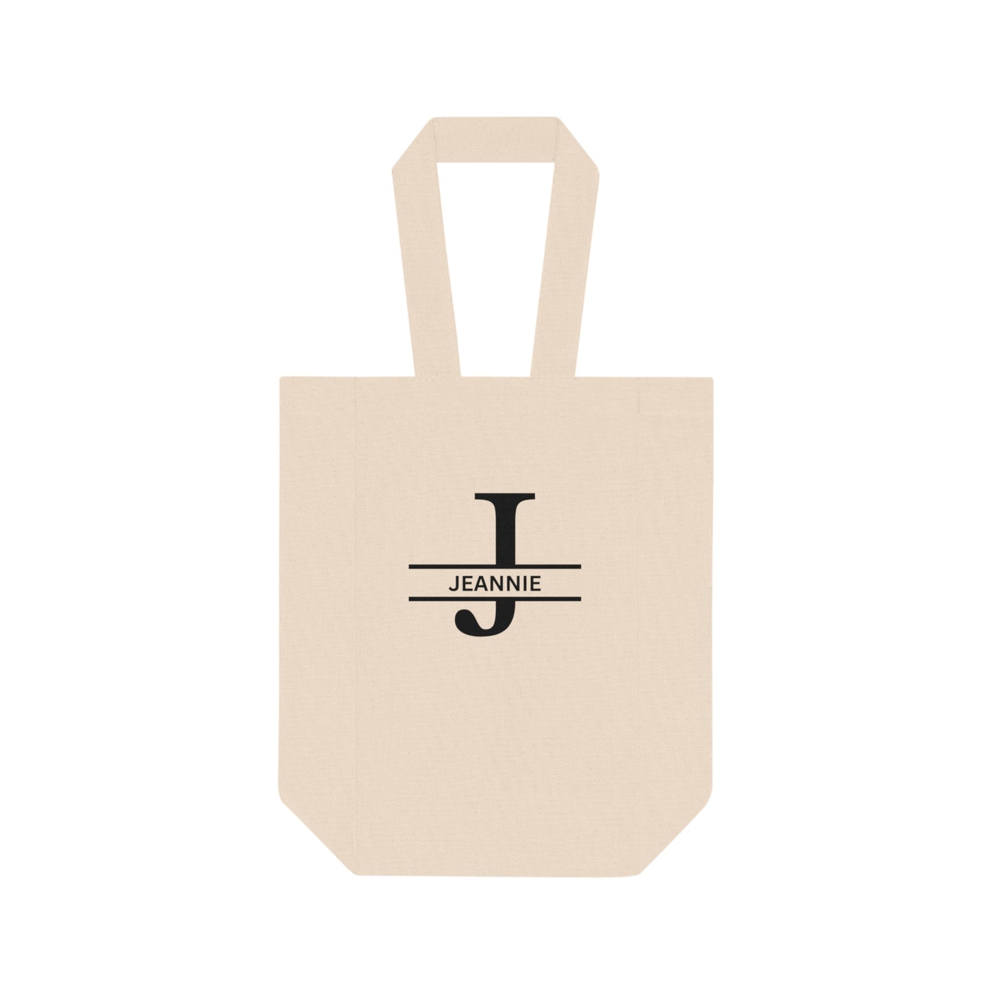 Personalized Double Wine Tote Bag, Eco-Friendly Wine Holder, Perfect for Wine Lovers, Gift for Hostess,