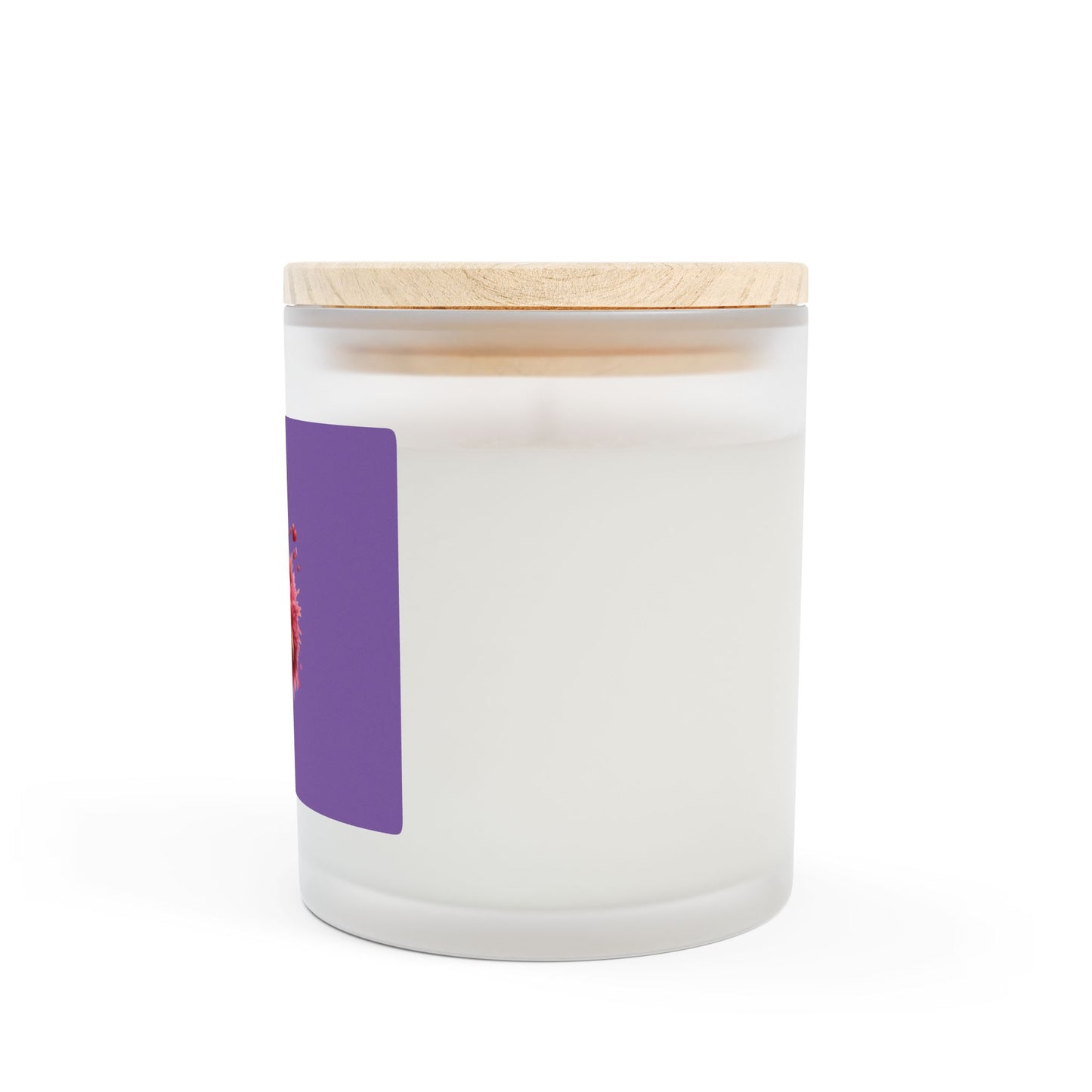 Funny Old Mom Kiss Valentine Candle in a glass jar, Purple, Scented or unscented Candle 11 oz, - Eco-Friendly Soy Blend Wax, Wooden Wick,