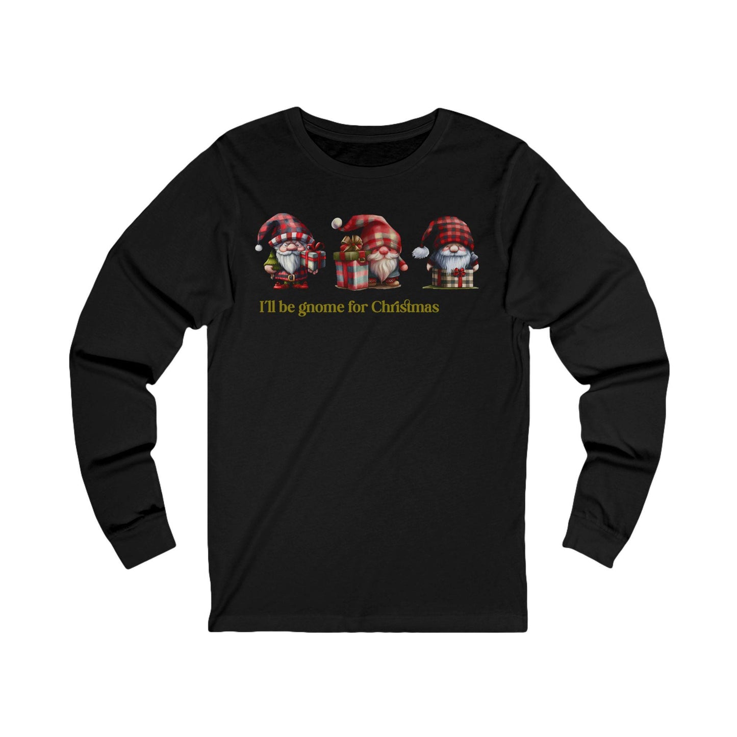Christmas Gnome Long Sleeve Tee,