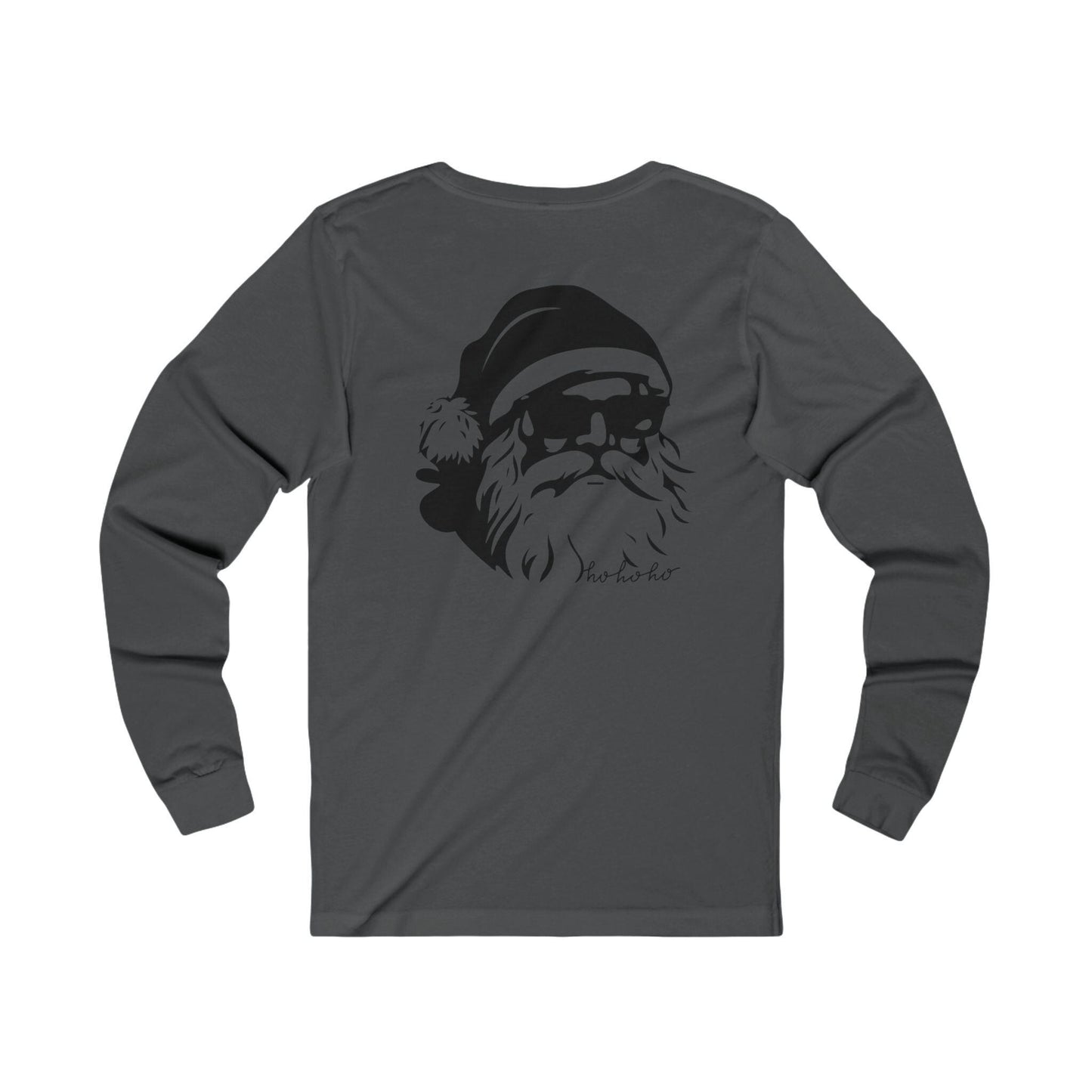 Black & White Santa Sunglasses Unisex Tee, Christmas Long Sleeve Jersey Shirt, Holiday Gift Idea, Xmas Apparel, Santa Claus Top, Funny Santa
