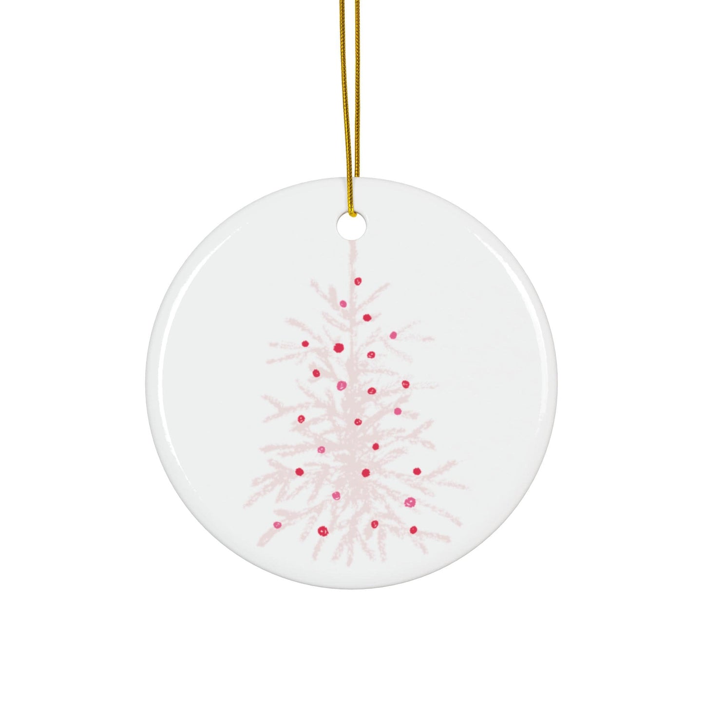 Ceramic Christmas Ornament, Festive Tree Decoration, Holiday Decor, Unique Gift for Christmas, Winter Wonderland Ornament, Holiday Keepsake