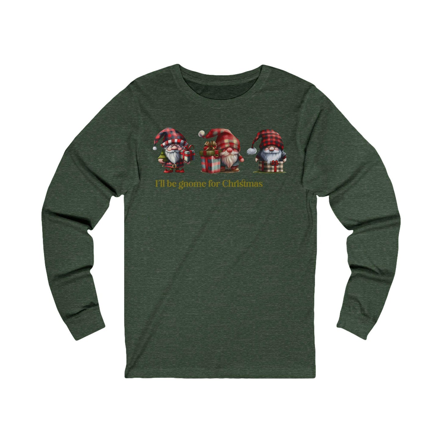 Christmas Gnome Long Sleeve Tee,