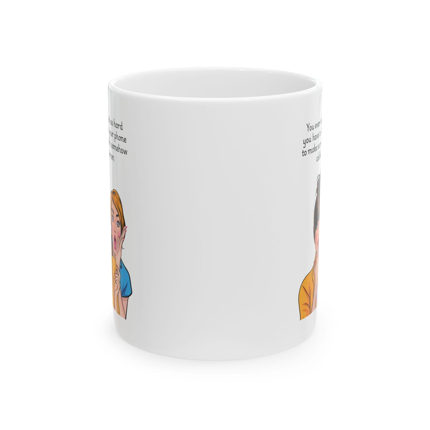 Retro Funny Ceramic Mug - You ever talk smack so hard Design, Gift for Friends, Coffee Lovers, Birthday, Office Humor