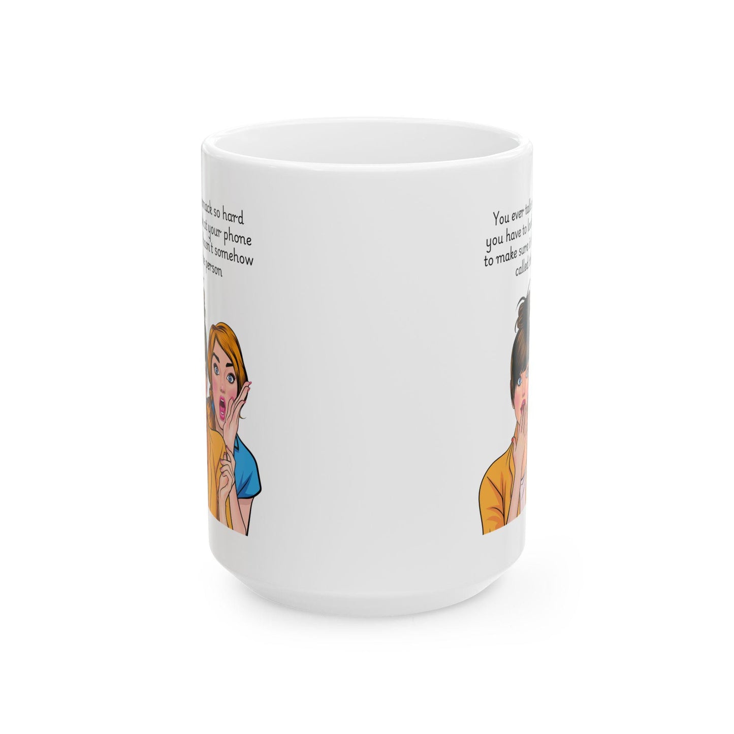 Retro Funny Ceramic Mug - You ever talk smack so hard Design, Gift for Friends, Coffee Lovers, Birthday, Office Humor