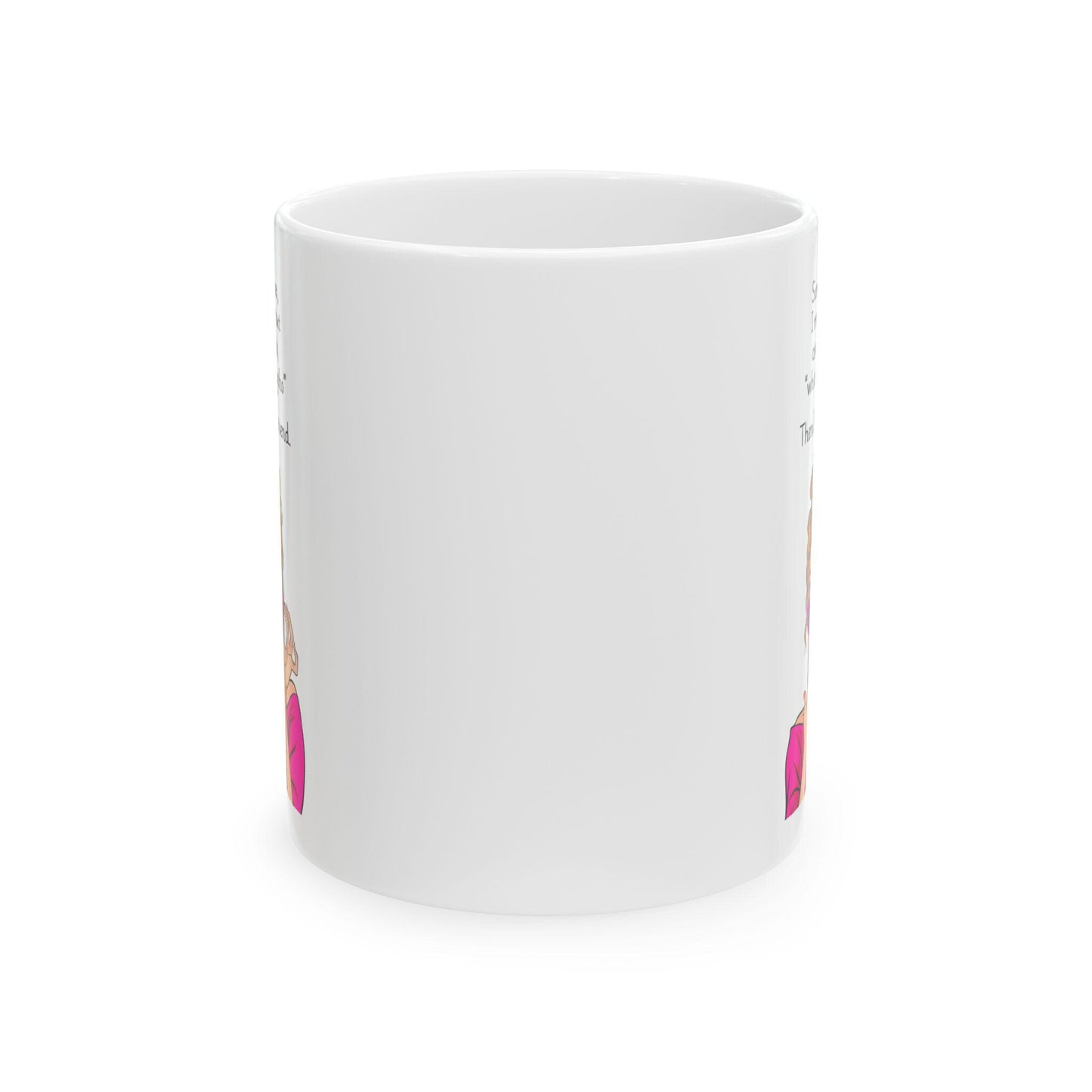 Retro Funny Ceramic Mug - Sometimes I read a text -Gift for Friends, Coffee Lovers, Birthday, Office Humor.