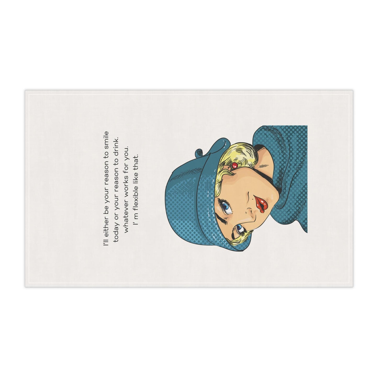 Funny Tea towel _ humorous kitchen towel decor