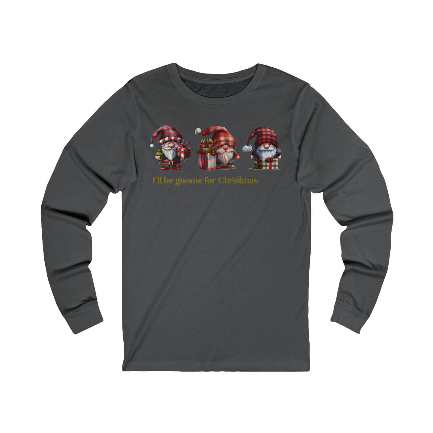Christmas Gnome Long Sleeve Tee,
