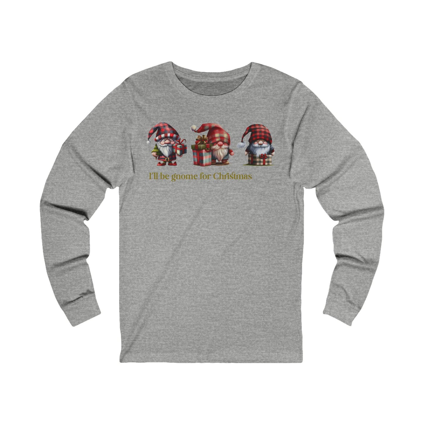Christmas Gnome Long Sleeve Tee,