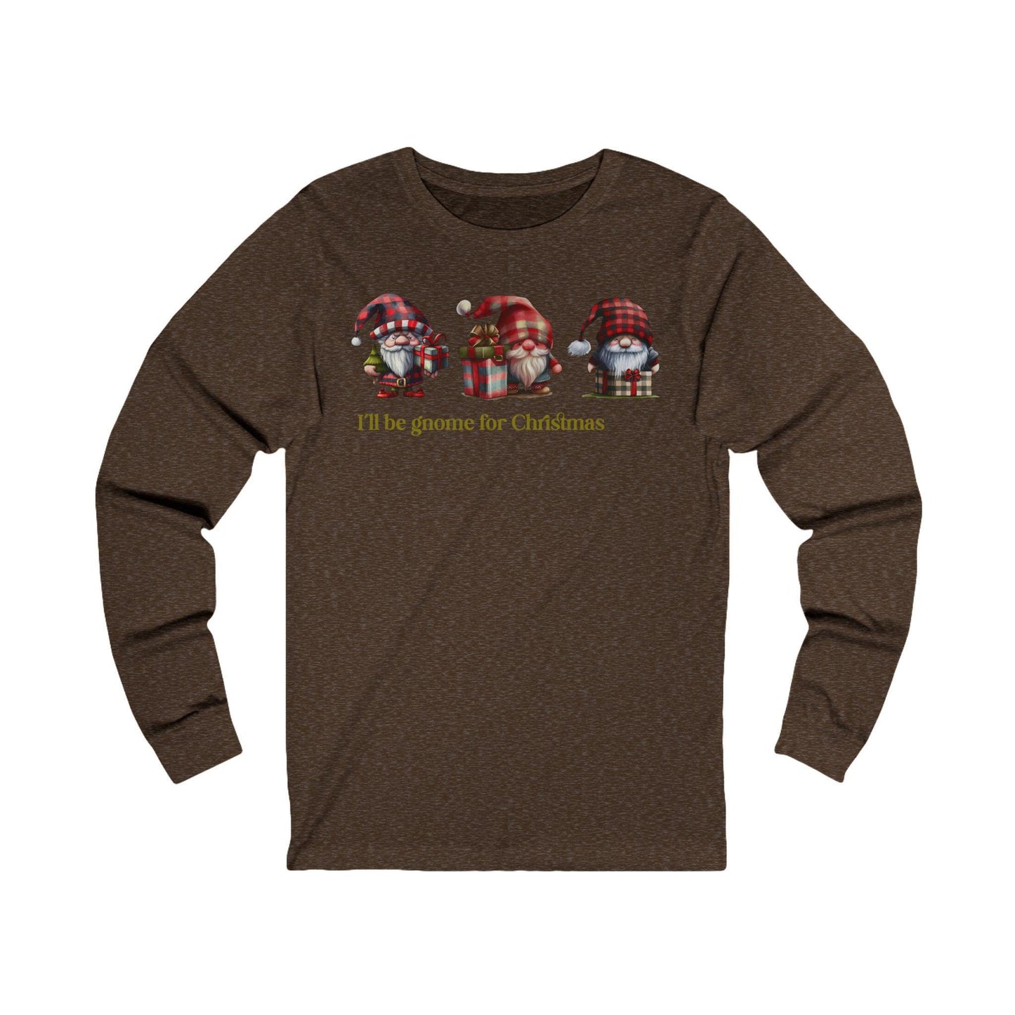 Christmas Gnome Long Sleeve Tee,