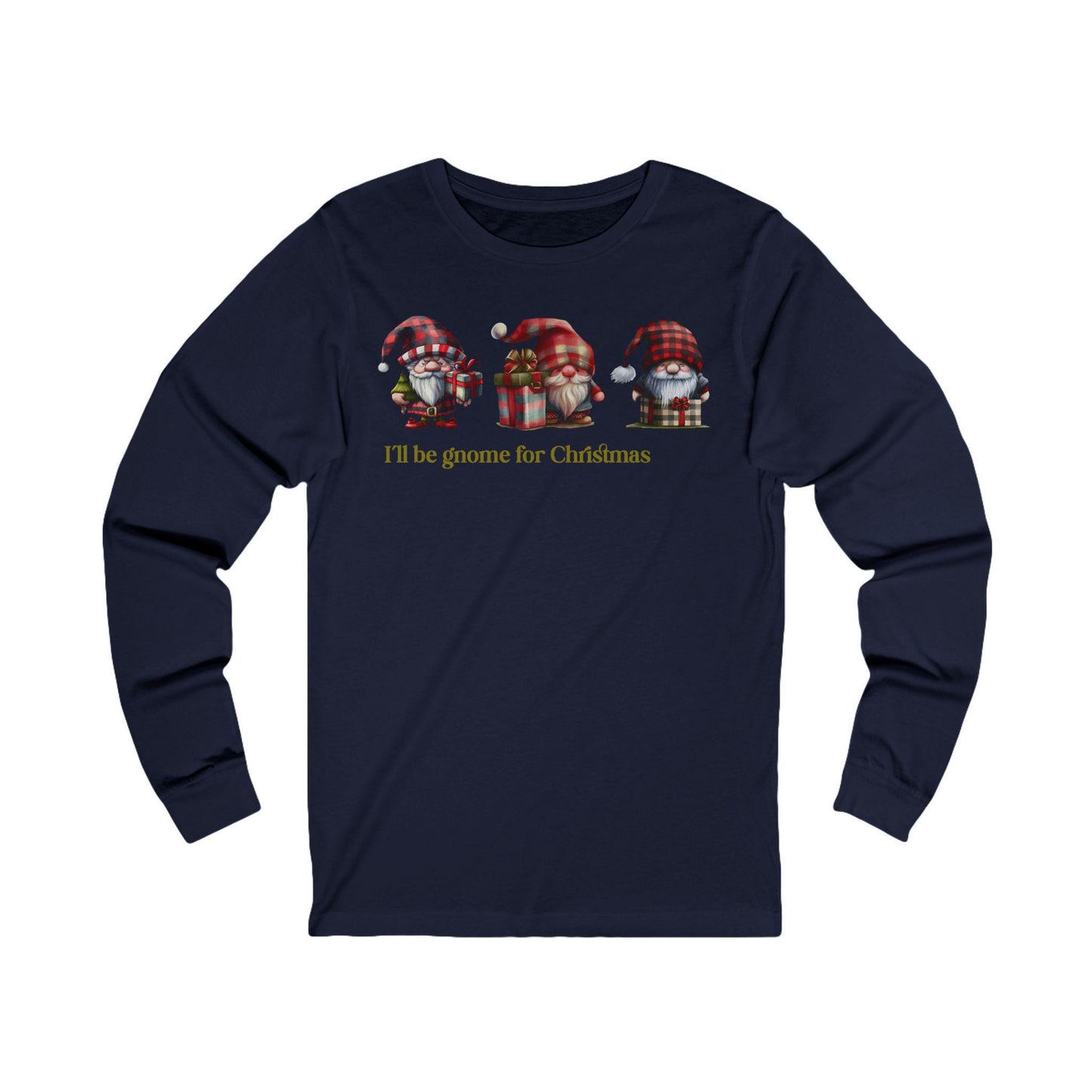 Christmas Gnome Long Sleeve Tee,