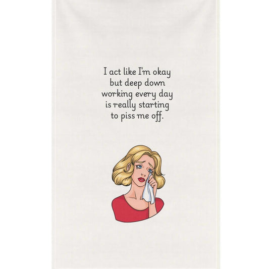 Funny Tea Towel, Durable Cotton Kitchen Towel, Vibrant Colors, Polyester Option, Kitchen Decor, Cute Tea Towel, Dish Towel, Funny Kitchen