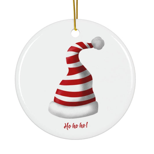 Whimsical Holiday Ceramic Ornaments, Unique Christmas Decor, Fun Gift for Tree, Ho Ho Ho! Christmas Spirit, Holiday Celebrations, Home